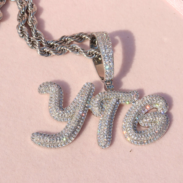 Custom Signed letters Name Necklace,Icy Personalized Name Pendant ,Best Birthday Gift Lover Jewelry gift