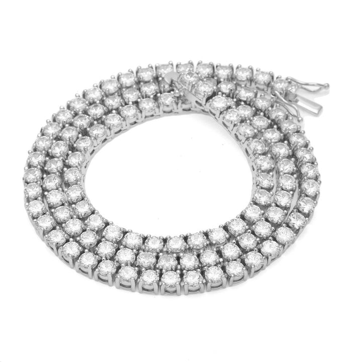 Tennis Chain Baguettes Zircon Row Necklace Versatile Accessories - DOBLING JEWELRYDOBLING JEWELRYNecklace